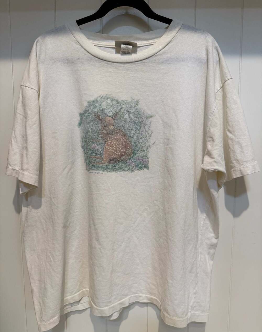 Vintage Northern Reflections Fawn Deer Graphic T-Shirt XL